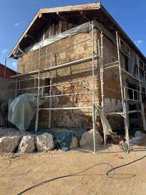 RENOVATION SUR MUR EN PISE AVANT